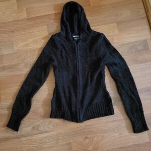 Wet Seal Charcoal Zip-Up Hoodie